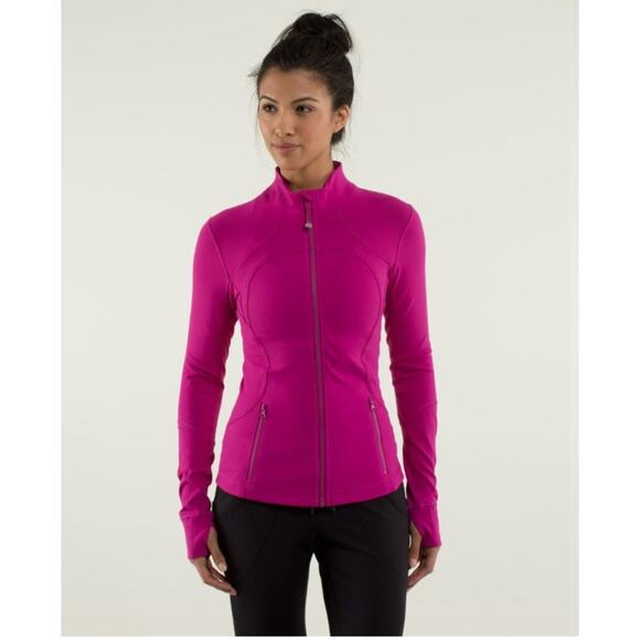 Lululemon Women's Forme Jacket II *Brushed Raspberry Full Zip Jacket Size 8 - Picture 1 of 14